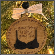 Load image into Gallery viewer, Bra Bestie Christmas Ornament
