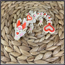 Load image into Gallery viewer, Cookie Heart Dragon - 3D Printed - Cinderwing Design - Articulated Novelty Item Toy Fidget Unique Gift Stress Toy Love Valentine