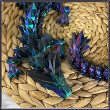 Load image into Gallery viewer, Crystal Dragon - 3D Printed - Cinderwing Design - Articulated Novelty Item Toy Fidget Unique Gift Stress Toy
