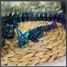 Load image into Gallery viewer, Crystal Dragon - 3D Printed - Cinderwing Design - Articulated Novelty Item Toy Fidget Unique Gift Stress Toy
