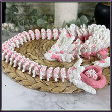 Load image into Gallery viewer, Heart Dragon - 3D Printed - Cinderwing Design - Articulated Novelty Item Toy Fidget Unique Gift Stress Toy Love Valentine