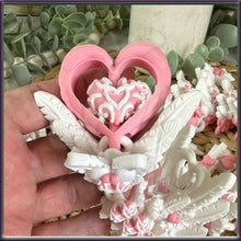 Load image into Gallery viewer, Heart Dragon - 3D Printed - Cinderwing Design - Articulated Novelty Item Toy Fidget Unique Gift Stress Toy Love Valentine