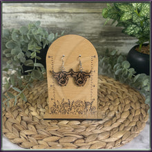 Load image into Gallery viewer, Highland Cow Dangle Earrings