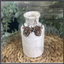 Load image into Gallery viewer, Highland Cow Dangle Earrings