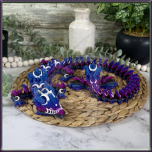 Load image into Gallery viewer, Lunar Dragon - 3D Printed - Cinderwing Design - Articulated Novelty Item Toy Fidget Unique Gift Stress Toy