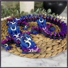 Load image into Gallery viewer, Lunar Dragon - 3D Printed - Cinderwing Design - Articulated Novelty Item Toy Fidget Unique Gift Stress Toy