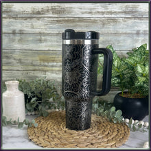 Load image into Gallery viewer, Mandala Tumbler Laser Engraved 40oz with Hidden Curse Words