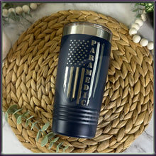 Load image into Gallery viewer, Paramedic Distressed Flag Drink Tumbler