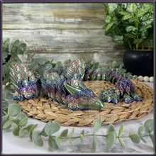 Load image into Gallery viewer, Peacock Dragon - 3D Printed - Cinderwing Design - Articulated Novelty Item Toy Fidget Unique Gift Stress Toy Wings