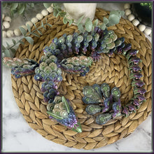 Load image into Gallery viewer, Peacock Dragon - 3D Printed - Cinderwing Design - Articulated Novelty Item Toy Fidget Unique Gift Stress Toy Wings