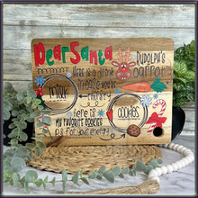 Load image into Gallery viewer, Custom Acacia Santa Cookie Serving Tray