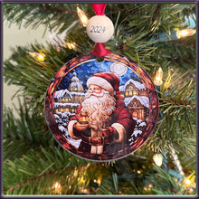 Load image into Gallery viewer, Christmas Ornaments - Acrylic Printed Stained Glass - Custom Tree Decor Festive Decoration