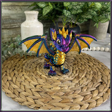 Load image into Gallery viewer, 3D Printed Articulating Western Dragon β Poseable Fantasy Figure β Collectible Gift Flexi Fidget Toy