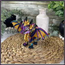 Load image into Gallery viewer, 3D Printed Articulating Western Dragon β Poseable Fantasy Figure β Collectible Gift Flexi Fidget Toy