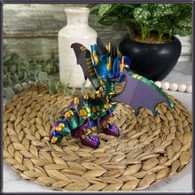 Load image into Gallery viewer, 3D Printed Articulating Western Dragon β Poseable Fantasy Figure β Collectible Gift Flexi Fidget Toy