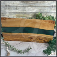 Load image into Gallery viewer, Olive Wood Resin Charcuterie Board