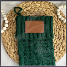 Load image into Gallery viewer, Family Christmas Stockings, Christmas Stockings Name, Leatherette Knitted Christmas Stockings, Holiday Stockings, Personalized Christmas