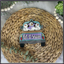 Load image into Gallery viewer, DIY Let it Snow Truck Christmas Ornament Paint Kit