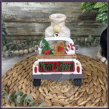 Load image into Gallery viewer, DIY Merry and Bright Truck Christmas Ornament Paint Kit