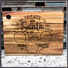 Load image into Gallery viewer, Custom Acacia Santa Cookie Serving Tray