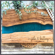 Load image into Gallery viewer, Olive Wood Resin Charcuterie Board