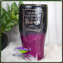 Load image into Gallery viewer, Black and Hot Pink Tumbler