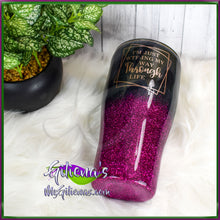 Load image into Gallery viewer, Black and Hot Pink Tumbler