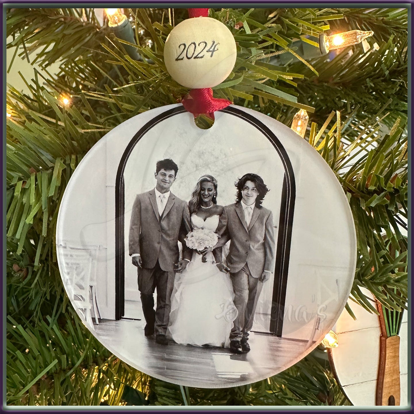 Custom Photo Christmas Ornament