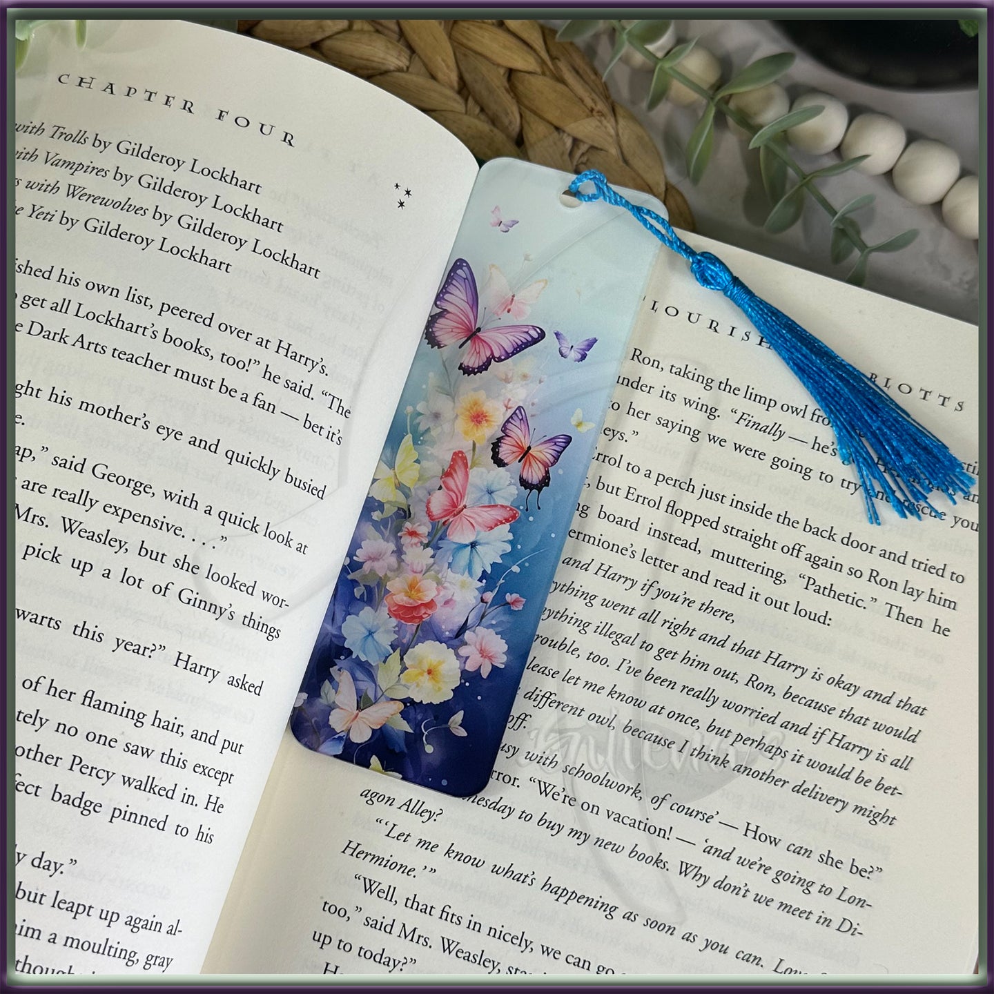 Butterflies Acrylic Bookmark