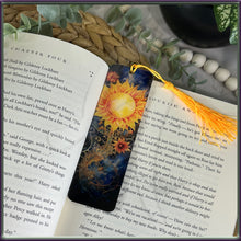 Load image into Gallery viewer, Celestial Sunflower Acrylic Bookmark
