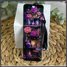 Load image into Gallery viewer, Mystical Floral Bookshelf Acrylic Bookmark
