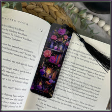 Load image into Gallery viewer, Mystical Floral Bookshelf Acrylic Bookmark
