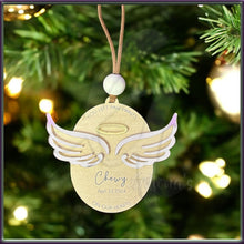 Load image into Gallery viewer, Personalized Memorial Angel Pet Ornament, Keepsake, Customizable, Pet Name
