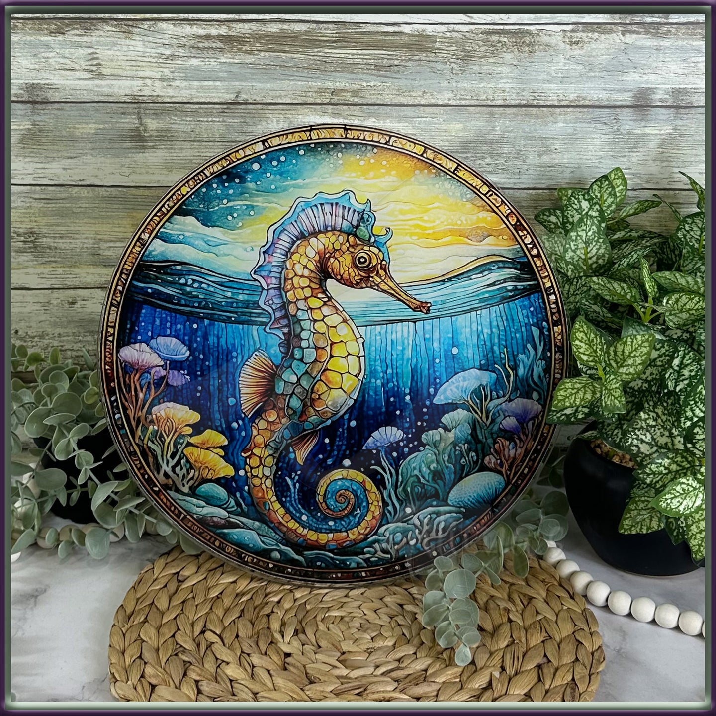 Sea Horse Custom Home Decor Sign