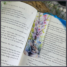 Load image into Gallery viewer, Spring Bunny Floral Acrylic Bookmark
