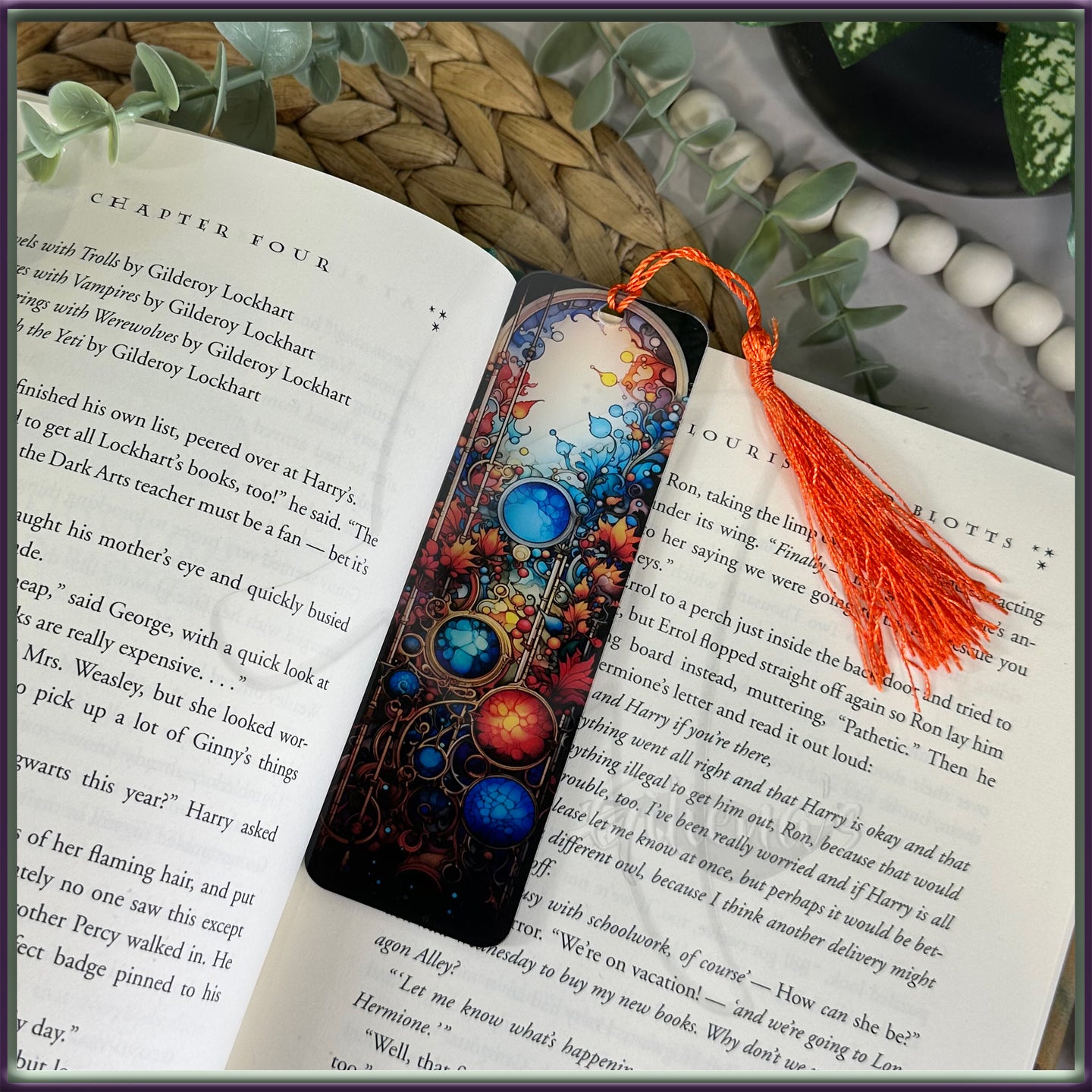 Stained Glass Acrylic Bookmark